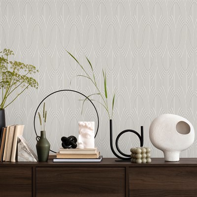 Adawall Icon 24102-2 Kabartmalı Art Deco Duvar Kağıdı