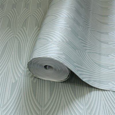 Adawall Icon 24102-4 Açık Yeşil Kabartmalı Duvar Kağıdı