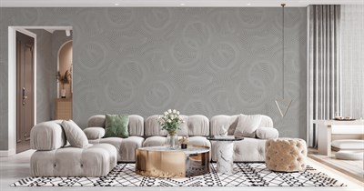 Adawall Icon 24103-3 Gri Kabartmalı Modern Duvar Kağıdı