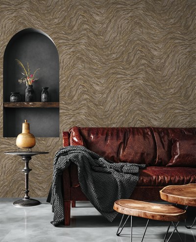 Adawall Icon 24104-4 Kahverengi Dokulu Modern Duvar Kağıdı