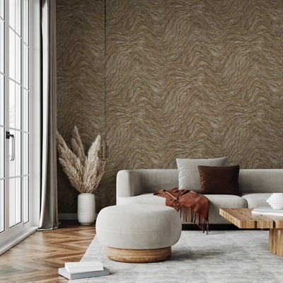 Adawall Icon 24104-4 Kahverengi Dokulu Modern Duvar Kağıdı