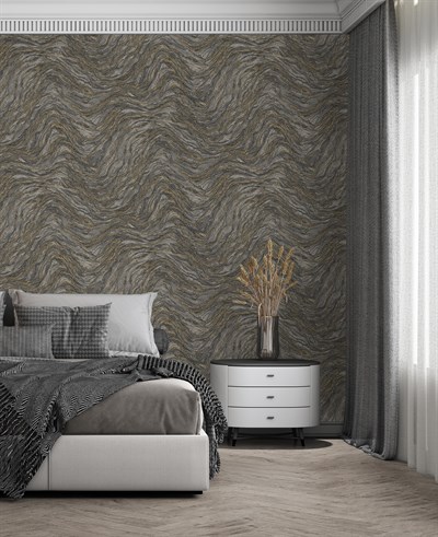 Adawall Icon 24104-5 Antrasit Dokulu Modern Duvar Kağıdı