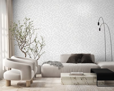 Adawall Icon 24106-1 Beyaz Geometrik Modern Duvar Kağıdı