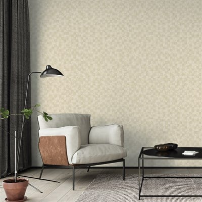 Adawall Icon 24106-4 Krem Geometrik Modern Duvar Kağıdı
