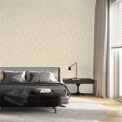 Adawall Icon 24106-4 Krem Geometrik Modern Duvar Kağıdı