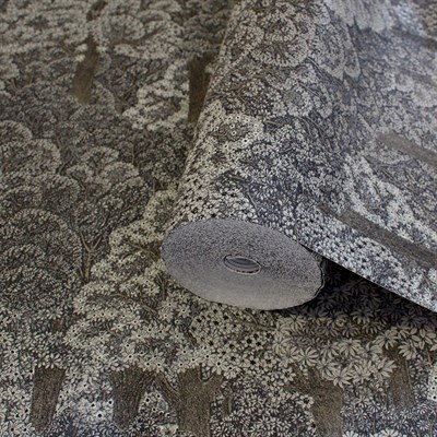 Adawall Icon 24107-3 Gri Tonlu Doğal Desenli Modern Duvar Kağıdı