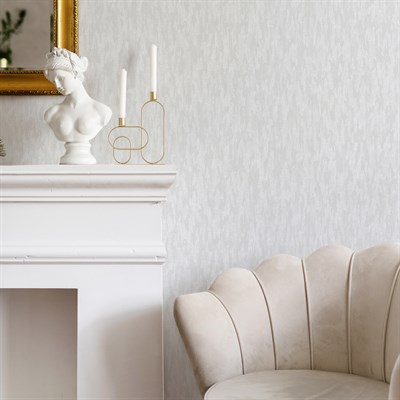 Adawall Icon 24108-1 Beyaz Dokulu Sade Modern Duvar Kağıdı