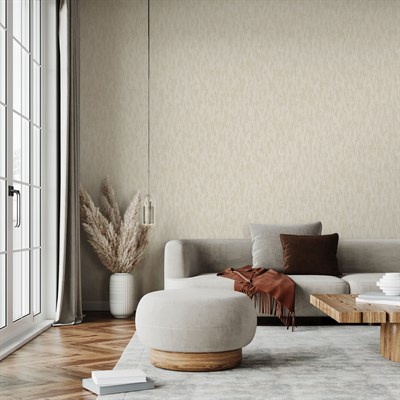 Adawall Icon 24108-2 Krem Dokulu Sade Modern Duvar Kağıdı