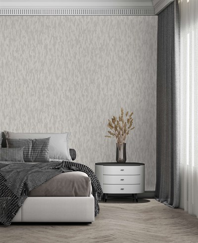 Adawall Icon 24108-3 Açık Gri Dokulu Sade Modern Duvar Kağıdı
