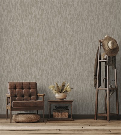 Adawall Icon 24108-4 Bej Gri Dokulu Sade Modern Duvar Kağıdı