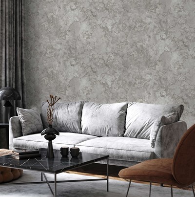 Adawall Icon 24109-2 Koyu Gri Beton Efektli Modern Duvar Kağıdı