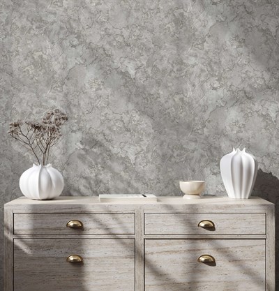 Adawall Icon 24109-2 Koyu Gri Beton Efektli Modern Duvar Kağıdı