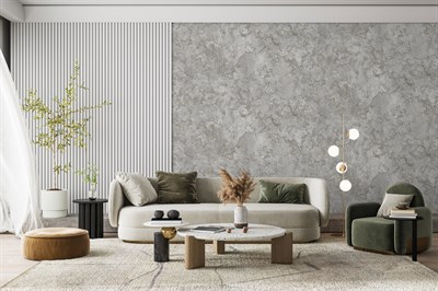 Adawall Icon 24109-2 Koyu Gri Beton Efektli Modern Duvar Kağıdı