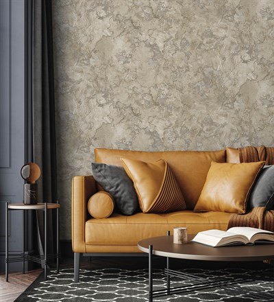 Adawall Icon 24109-3 Bej Beton Efektli Modern Duvar Kağıdı