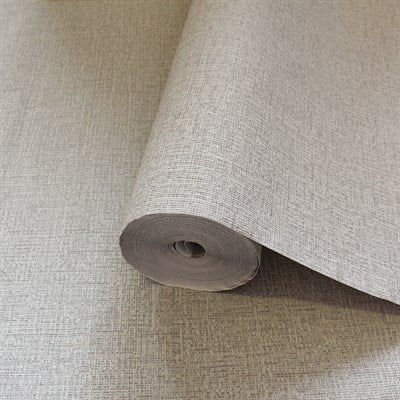 Adawall Icon 24110-1 Açık Krem Keten Dokulu Modern Duvar Kağıdı