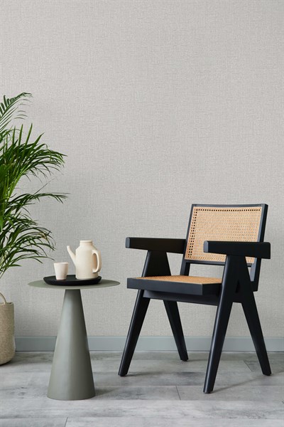 Adawall Icon 24110-1 Açık Krem Keten Dokulu Modern Duvar Kağıdı