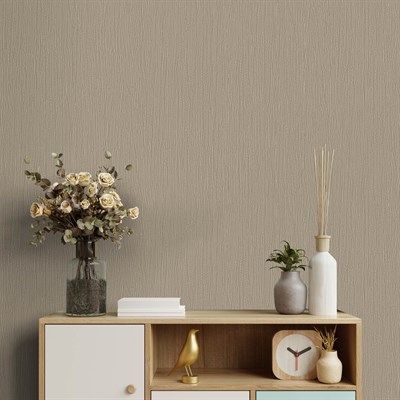 Adawall Icon 24111-4 Krem Ahşap Dokulu Sıcak Ton Duvar Kağıdı