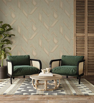 AdaWall Icon 24113-3 3D geometrik Duvar Kağıdı 16m²