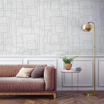 Adawall Octagon Geometrik Desenli Duvar Kağıdı 1202-1