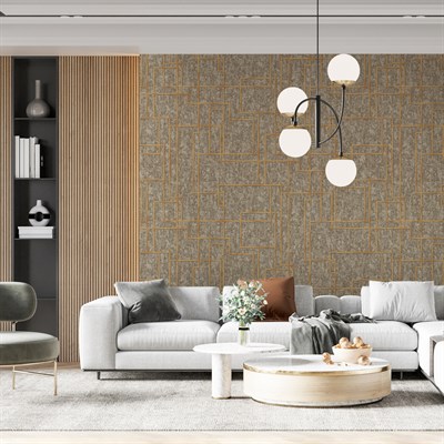 Adawall Octagon Geometrik Desenli Duvar Kağıdı 1202-4