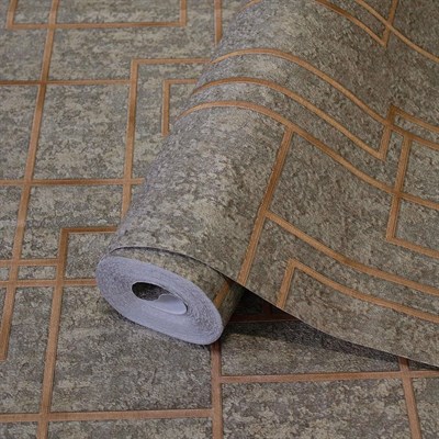 Adawall Octagon Geometrik Desenli Duvar Kağıdı 1202-5
