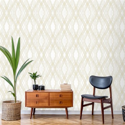 Adawall Octagon Geometrik Desenli Duvar Kağıdı 1213-1