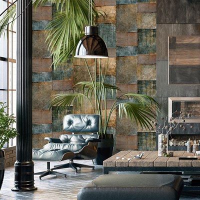 Adawall Octagon Geometrik Desenli Duvar Kağıdı 1215-1