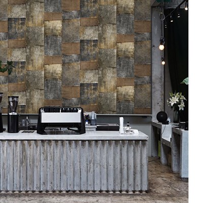 Adawall Octagon Geometrik Desenli Duvar Kağıdı 1215-2