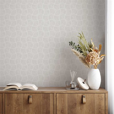 Adawall Omega Geometrik Desenli Duvar Kağıdı 23201-1