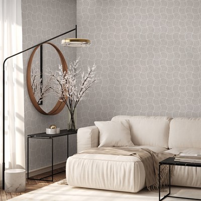 Adawall Omega Geometrik Desenli Duvar Kağıdı 23201-2