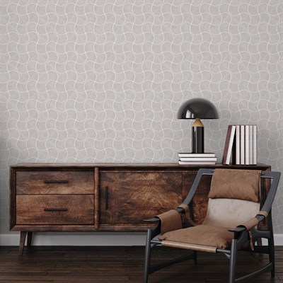 Adawall Omega Geometrik Desenli Duvar Kağıdı 23201-2