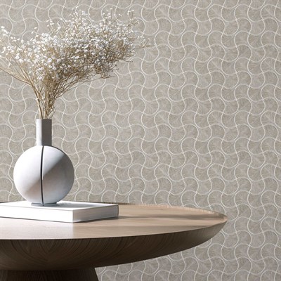 Adawall Omega Geometrik Desenli Duvar Kağıdı 23201-4