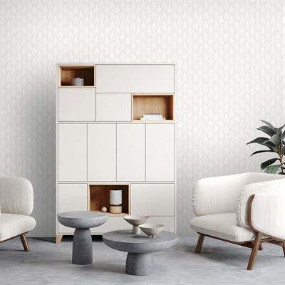 Adawall Omega Geometrik Desenli Duvar Kağıdı 23202-1