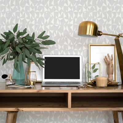 Adawall Omega Geometrik Desenli Duvar Kağıdı 23204-1