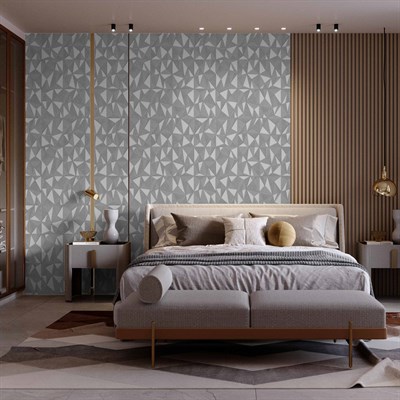 Adawall Omega Geometrik Desenli Duvar Kağıdı 23204-3