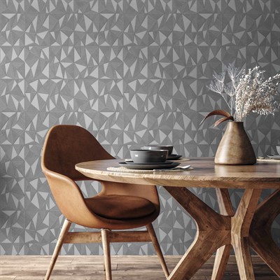 Adawall Omega Geometrik Desenli Duvar Kağıdı 23204-3