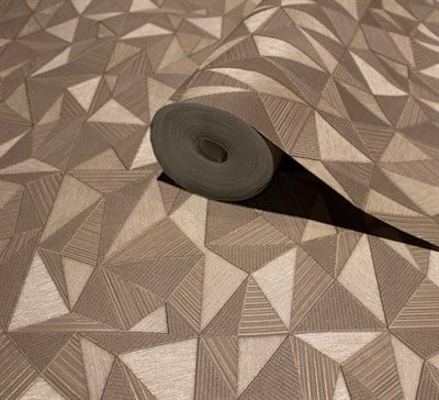 Adawall Omega Geometrik Desenli Duvar Kağıdı 23204-4
