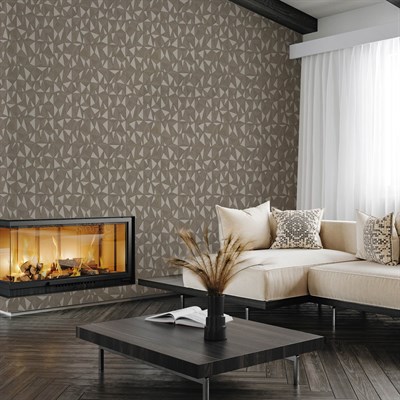 Adawall Omega Geometrik Desenli Duvar Kağıdı 23204-4