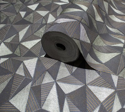 Adawall Omega Geometrik Desenli Duvar Kağıdı 23204-5