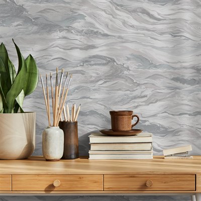 Adawall Omega Mermer Desenli Duvar Kağıdı 23207-2