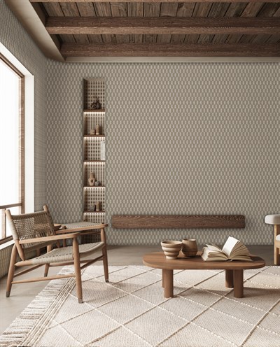 Adawall Omega Geometrik Desenli Duvar Kağıdı 23208-5