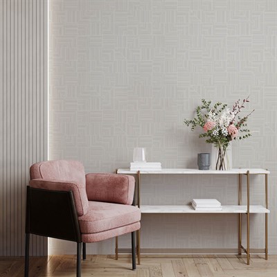 Adawall Omega Geometrik Desenli Duvar Kağıdı 23209-1