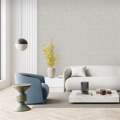 Adawall Omega Geometrik Desenli Duvar Kağıdı 23209-3