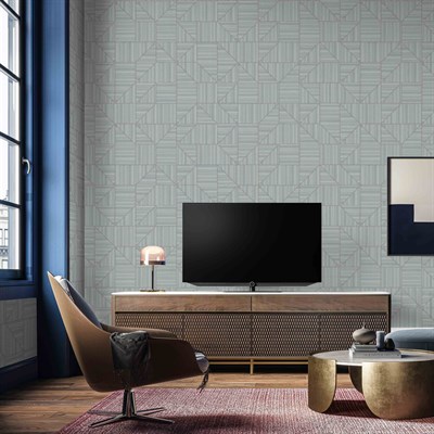 Adawall Omega Geometrik Desenli Duvar Kağıdı 23209-5