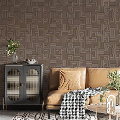 Adawall Omega Geometrik Desenli Duvar Kağıdı 23209-6