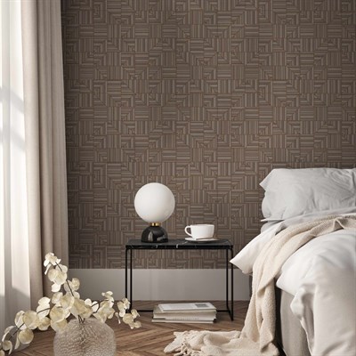Adawall Omega Geometrik Desenli Duvar Kağıdı 23209-6
