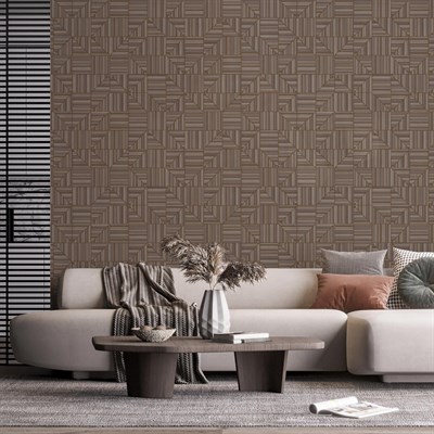 Adawall Omega Geometrik Desenli Duvar Kağıdı 23209-6