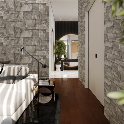 Adawall Roka Taş Desen Duvar Kağıdı 23106-2