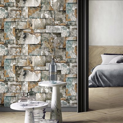 Adawall Roka Taş Desen Duvar Kağıdı 23106-3
