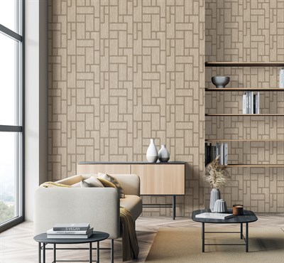 Adawall Roka Geometrik Desen Duvar Kağıdı 23108-2